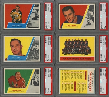 1963/64 Topps Hockey High Grade Complete Set (66)